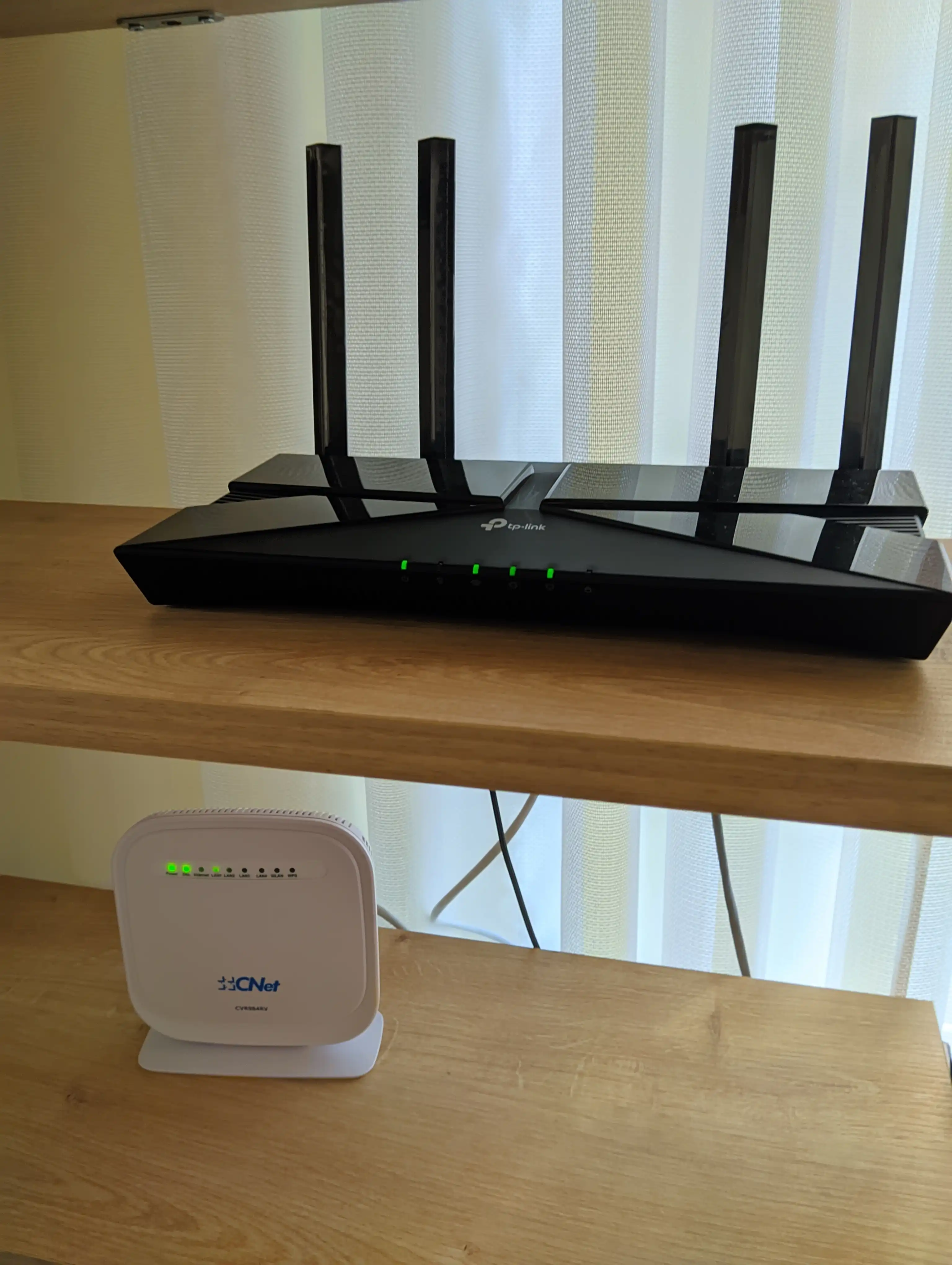 cnet modem ve benim routerım